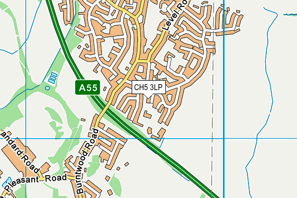 CH5 3LP map - OS VectorMap District (Ordnance Survey)