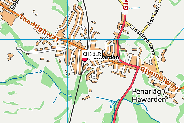 CH5 3LR map - OS VectorMap District (Ordnance Survey)