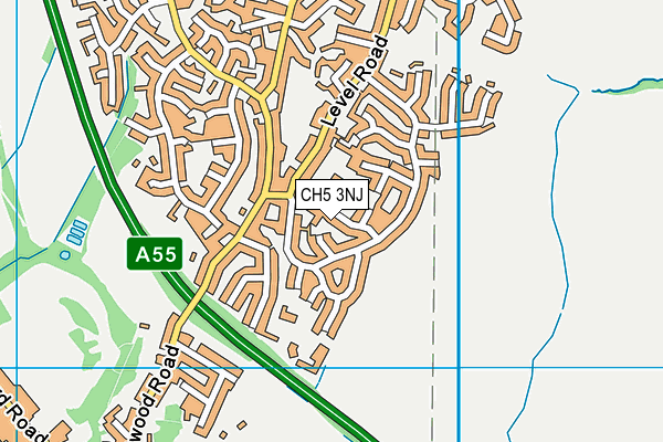 CH5 3NJ map - OS VectorMap District (Ordnance Survey)