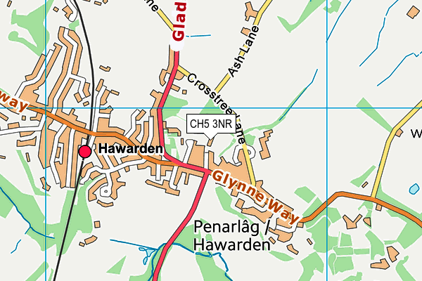 CH5 3NR map - OS VectorMap District (Ordnance Survey)