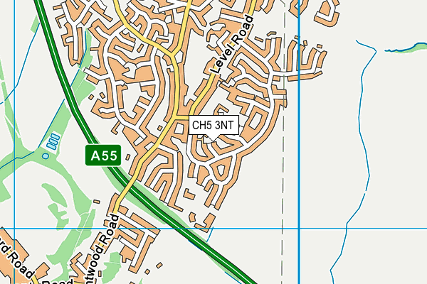 CH5 3NT map - OS VectorMap District (Ordnance Survey)