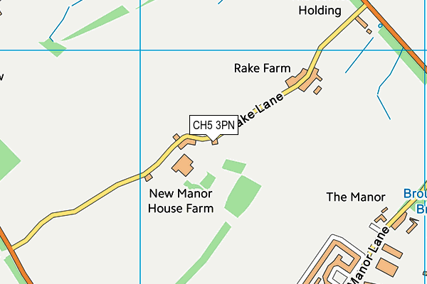 CH5 3PN map - OS VectorMap District (Ordnance Survey)