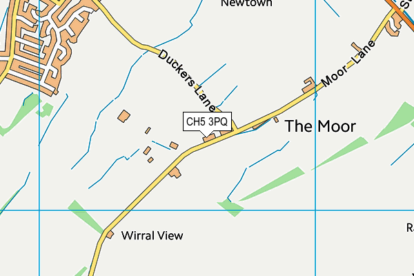 CH5 3PQ map - OS VectorMap District (Ordnance Survey)