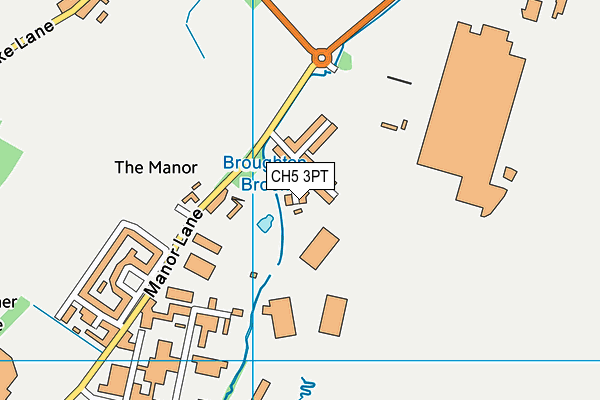 CH5 3PT map - OS VectorMap District (Ordnance Survey)