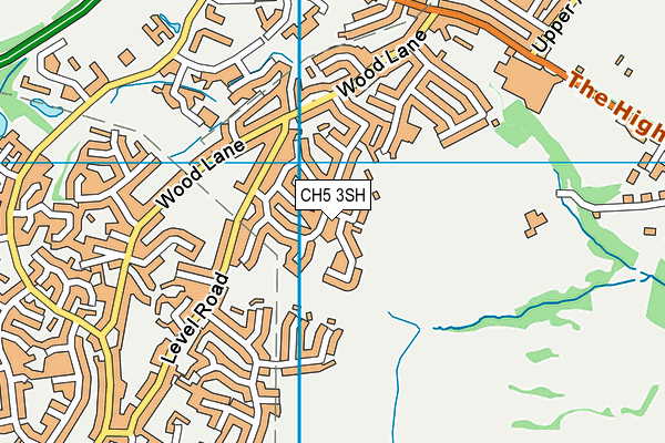 CH5 3SH map - OS VectorMap District (Ordnance Survey)