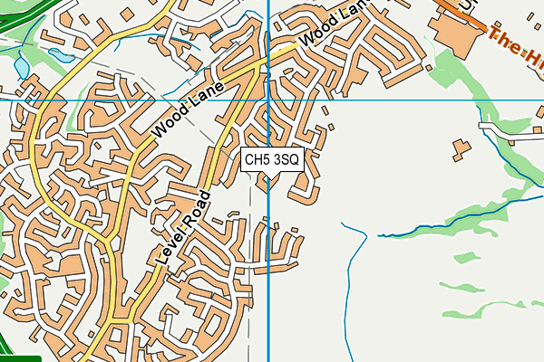 CH5 3SQ map - OS VectorMap District (Ordnance Survey)