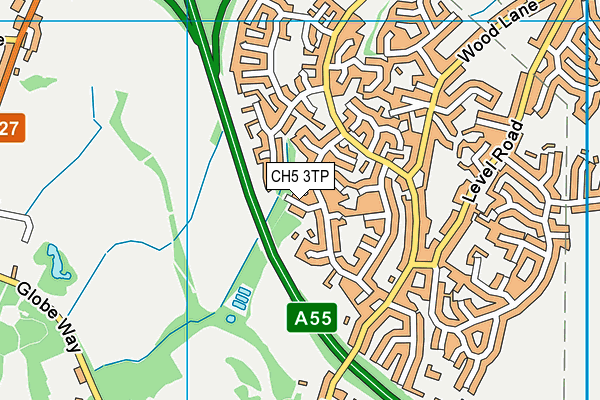 CH5 3TP map - OS VectorMap District (Ordnance Survey)