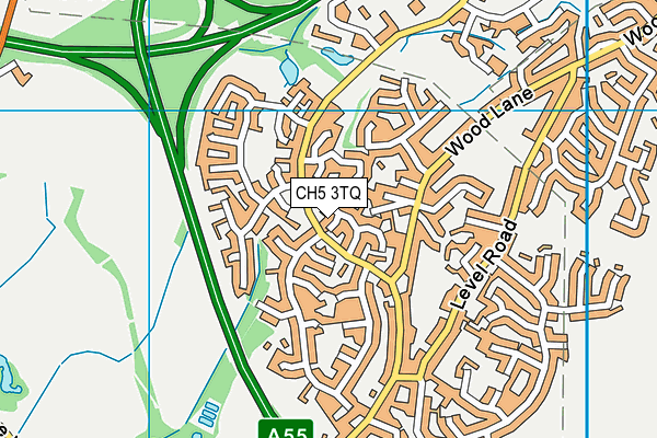 CH5 3TQ map - OS VectorMap District (Ordnance Survey)