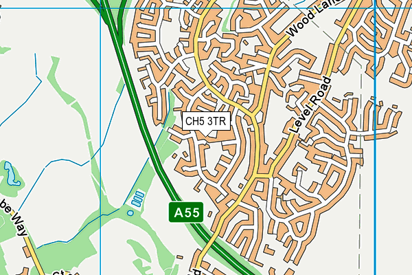 CH5 3TR map - OS VectorMap District (Ordnance Survey)