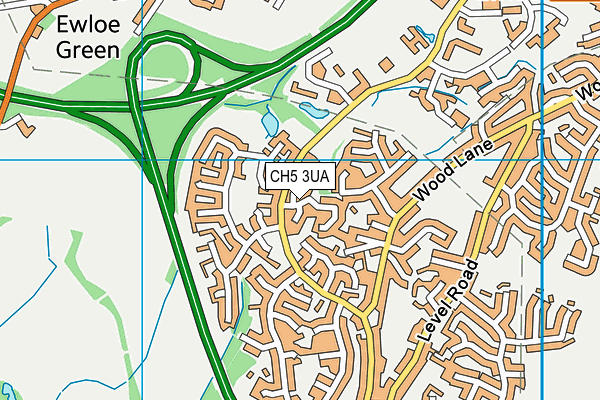 CH5 3UA map - OS VectorMap District (Ordnance Survey)