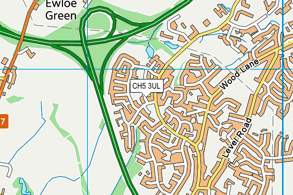 CH5 3UL map - OS VectorMap District (Ordnance Survey)