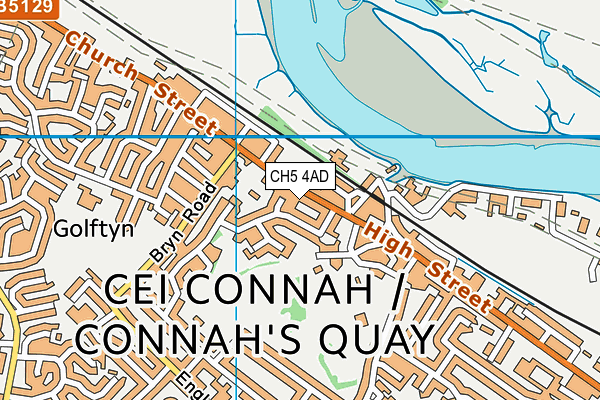 CH5 4AD map - OS VectorMap District (Ordnance Survey)