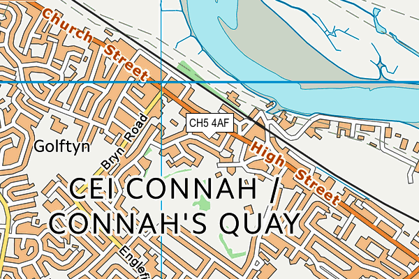 CH5 4AF map - OS VectorMap District (Ordnance Survey)