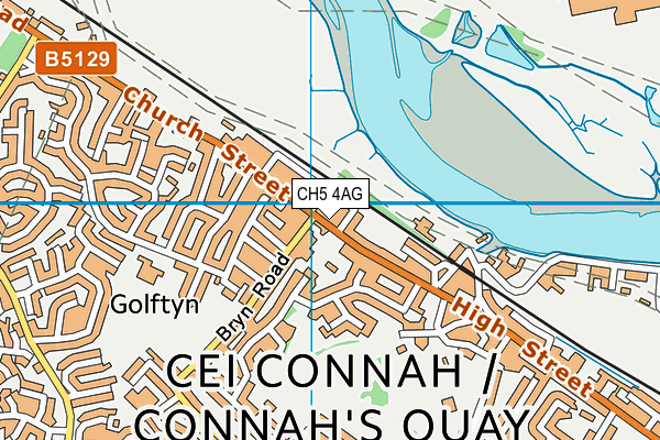 CH5 4AG map - OS VectorMap District (Ordnance Survey)