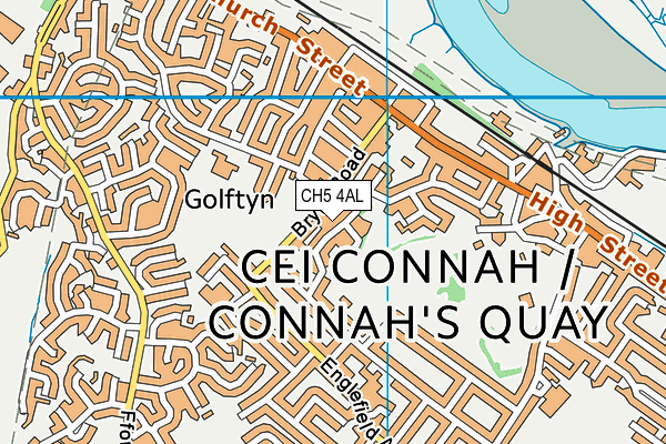 CH5 4AL map - OS VectorMap District (Ordnance Survey)