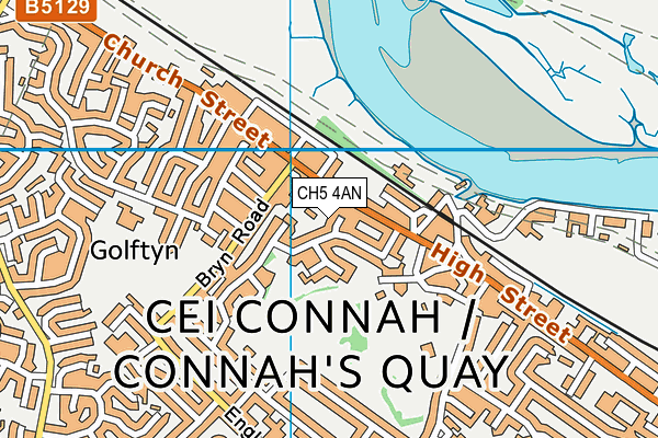 CH5 4AN map - OS VectorMap District (Ordnance Survey)