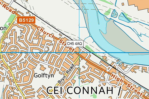 CH5 4AQ map - OS VectorMap District (Ordnance Survey)