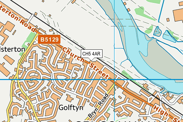 CH5 4AR map - OS VectorMap District (Ordnance Survey)