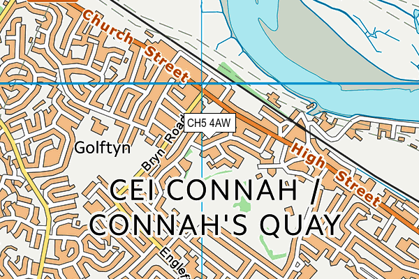 CH5 4AW map - OS VectorMap District (Ordnance Survey)