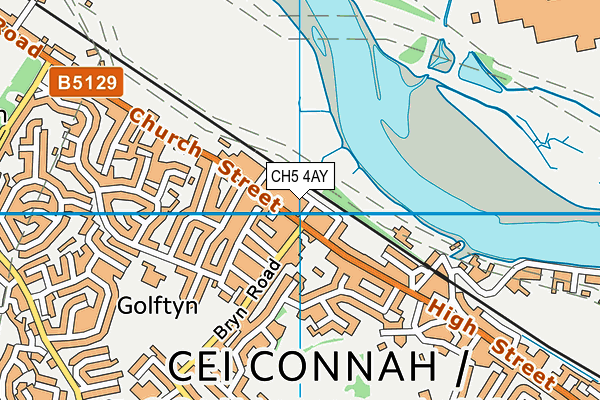 CH5 4AY map - OS VectorMap District (Ordnance Survey)