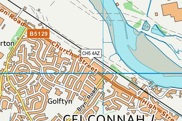 CH5 4AZ map - OS VectorMap District (Ordnance Survey)