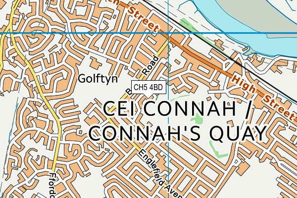 CH5 4BD map - OS VectorMap District (Ordnance Survey)