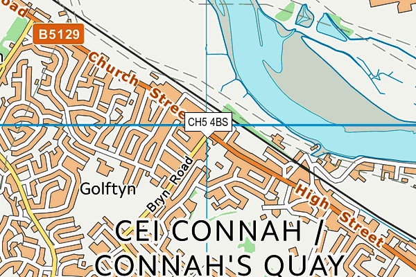 CH5 4BS map - OS VectorMap District (Ordnance Survey)