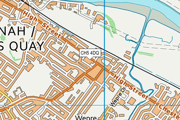 CH5 4DQ map - OS VectorMap District (Ordnance Survey)