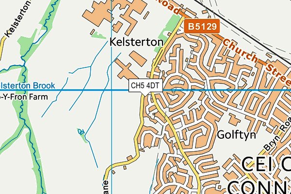 CH5 4DT map - OS VectorMap District (Ordnance Survey)