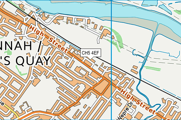 CH5 4EF map - OS VectorMap District (Ordnance Survey)