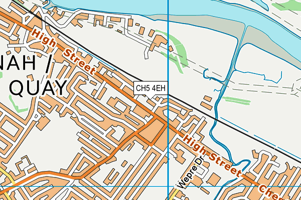 CH5 4EH map - OS VectorMap District (Ordnance Survey)