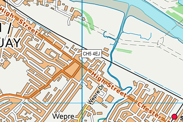 CH5 4EJ map - OS VectorMap District (Ordnance Survey)