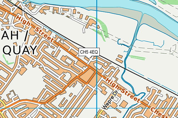 CH5 4EQ map - OS VectorMap District (Ordnance Survey)