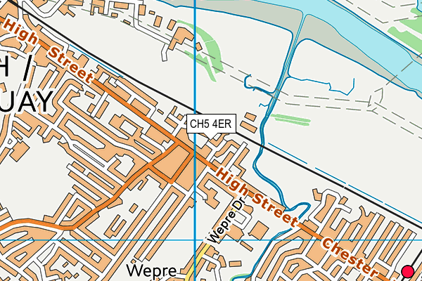 CH5 4ER map - OS VectorMap District (Ordnance Survey)