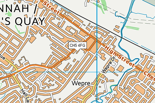 CH5 4FG map - OS VectorMap District (Ordnance Survey)