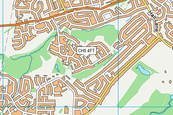 CH5 4FT map - OS VectorMap District (Ordnance Survey)