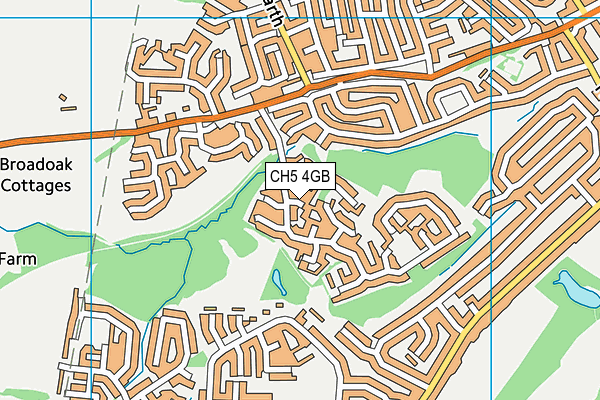 CH5 4GB map - OS VectorMap District (Ordnance Survey)