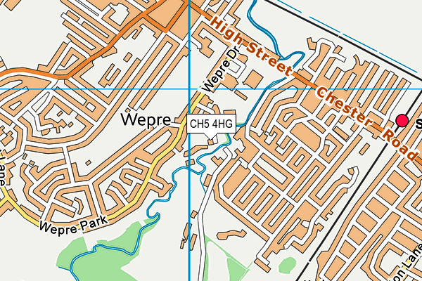 CH5 4HG map - OS VectorMap District (Ordnance Survey)