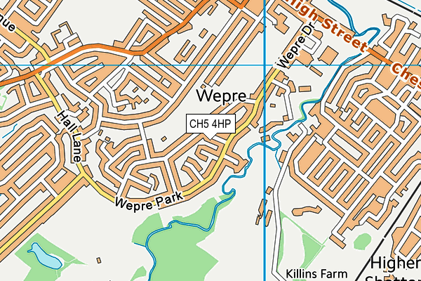 CH5 4HP map - OS VectorMap District (Ordnance Survey)