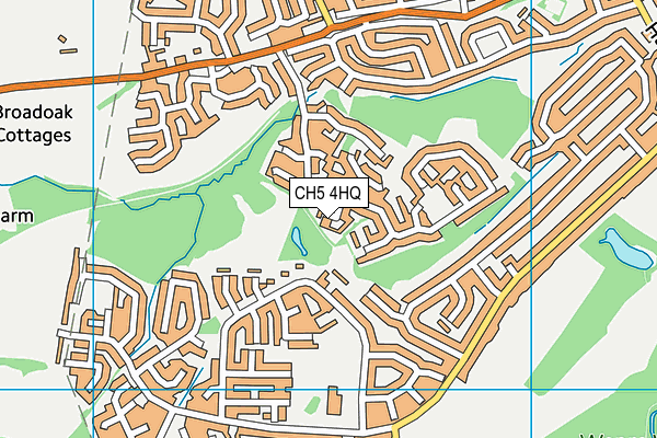 CH5 4HQ map - OS VectorMap District (Ordnance Survey)