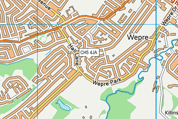 CH5 4JA map - OS VectorMap District (Ordnance Survey)