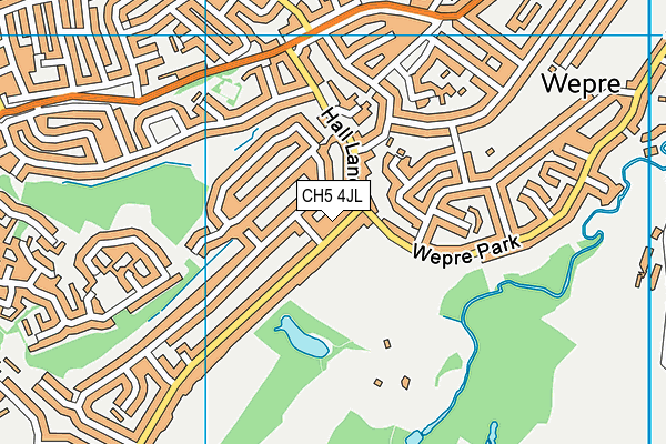 CH5 4JL map - OS VectorMap District (Ordnance Survey)