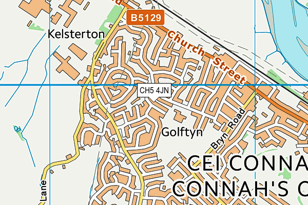 CH5 4JN map - OS VectorMap District (Ordnance Survey)