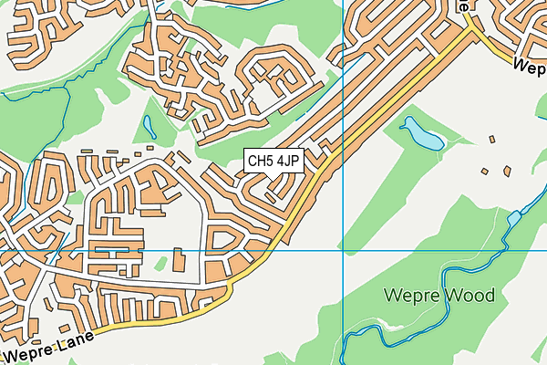 CH5 4JP map - OS VectorMap District (Ordnance Survey)