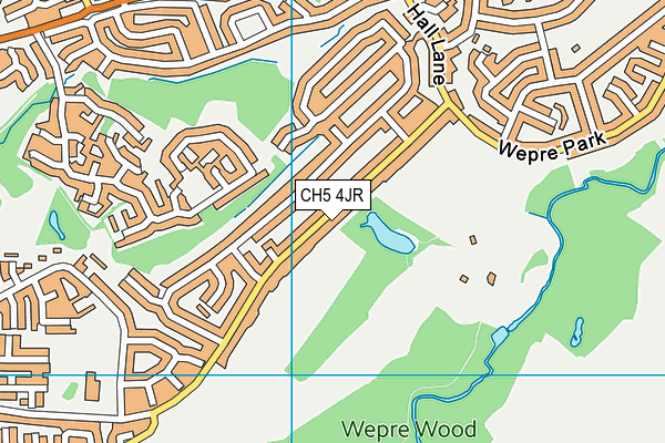 CH5 4JR map - OS VectorMap District (Ordnance Survey)