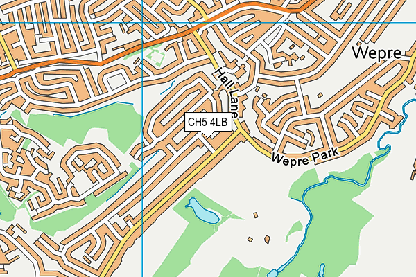 CH5 4LB map - OS VectorMap District (Ordnance Survey)