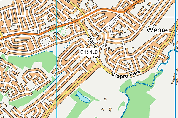 CH5 4LD map - OS VectorMap District (Ordnance Survey)