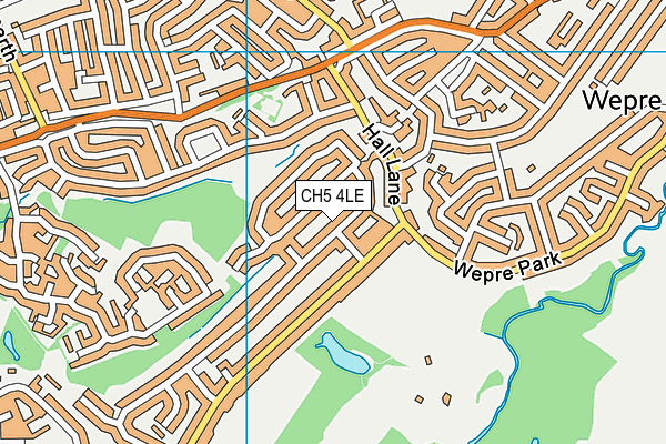 CH5 4LE map - OS VectorMap District (Ordnance Survey)