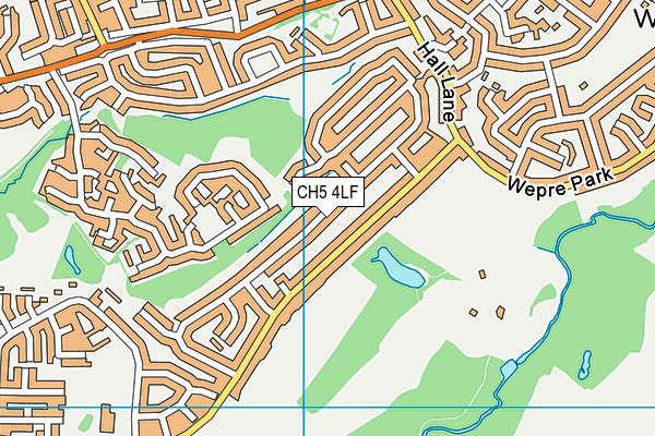CH5 4LF map - OS VectorMap District (Ordnance Survey)