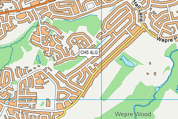 CH5 4LG map - OS VectorMap District (Ordnance Survey)